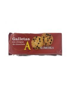 Galletas recubiertas con chispas de chocolate ALIMERKA 125g  